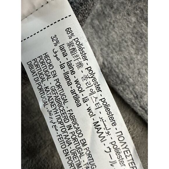 Zara Medium Knit Sweater Women Medium Wool Blend Fringe Long Sleeve gray Medium - Picture 9 of 10